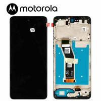 Moto E14 Touch + Lcd + Frame Black Service Pack