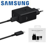 Wall Charger Samsung 50W 3A 2 x USB-C with USB-C Cable Black EP-T5020XBEGEU In Blister