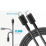 USB-C to USB-C Cable Anker 310 240W 10A 0.9m Black A81D5H11 In Blister