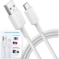 USB-A to USB-C Cable Anker 322 18W 2A 0.9m White A81H5G21 In Blister