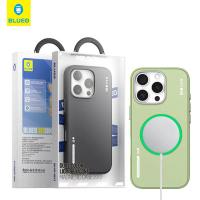 Blueo Dual-Color Liquid Silicone Magnetic Case iPhone 15 Pro Max Green In Blister