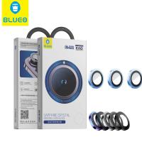 Blueo Sapphire PVD Steel Camera Ring For iPhone 15 Pro Max Blue In Blister