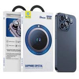 Blueo Sapphire PVD Steel Camera Ring For iPhone 15 Pro Blue In Blister