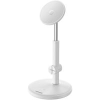 Magnetic Phone Holder Baseus MagPro for Apple iPhone White In Blister