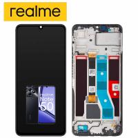 Realme Note 50 RMX3834 Touch + Lcd + Frame Black Service Pack