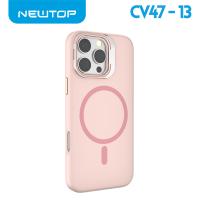 NEWTOP CV47-13 SUPPORTO CON VETRO PER FOTOCAMERA IPHONE 16 (APPLE - Iphone 16 - Rosa)