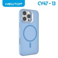 NEWTOP CV47-13 SUPPORTO CON VETRO PER FOTOCAMERA IPHONE 16 (APPLE - Iphone 16 - Blu)