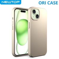 NEWTOP ORI CASE COVER APPLE IPHONE 15 (APPLE - Iphone 15 - Beige)