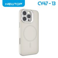 NEWTOP CV47-13 SUPPORTO CON VETRO PER FOTOCAMERA IPHONE 16 PRO (APPLE - Iphone 16 PRO - Bianco)