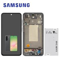 Samsung Galaxy A56 5G A566B Touch + Lcd + Frame Black Assembled Service Pack