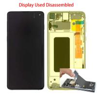 Samsung Galaxy G970 Touch+Lcd+Frame Yellow Disassemble From New Phone B