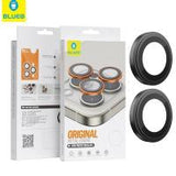 Blueo Original Metal Frame Lens Protector Glass iPhone 15 / 15 Plus Black In Blister