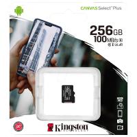 MicroSDXC Memory Card Kingston Canvas Select Plus Android A1 256Gb Class 10 / UHS-1 U1 SDCS2/256GBSP