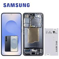 Samsung Galaxy S25 S931 Touch + Lcd + Frame Blue / Black Service Pack