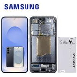 Samsung Galaxy S25 S931 Touch + Lcd + Frame Blue / Black Service Pack