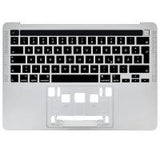 Macbook Pro 13" (2020) A2338 EMC 3578 Keyboard+Frame Silver Grade A Europe Layout 100% Original