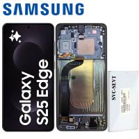 Samsung Galaxy S25 Edge S937 Touch + Lcd + Frame Titanium Jet Black Service Pack