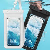 Waterproof Bag Eco-Leather For Smartphone 7.2" White
