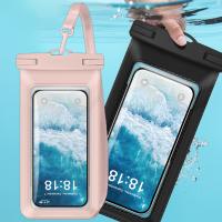 Waterproof Bag Eco-Leather For Smartphone 7.2" Pink