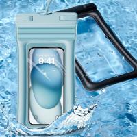 Floating Universal IPX8 Waterproof Smarphone Case 7.2&quot; Blue