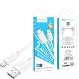 USB-A to microUSB Cable Hoco X88 18W 2.4A 1m White In Blister