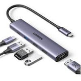 USB-C Hub UGREEN CM478 1 x USB-A 3.0 - 2 x USB-A - 1 x USB-C - 1 x HDMI Grey In Blister