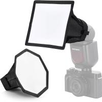 NEEWER Upgraded Flash Diffuser Speedlight Collapsible Softbox 2 Pack