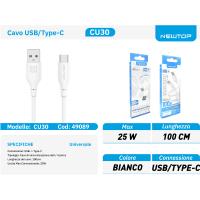 NEWTOP CU30 CAVO 100CM USB/TYPE-C