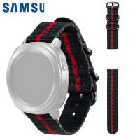 Samsung Galaxy Gear Sport Galaxy Watch 42mm Premium Nato Strap Black Red GP-R600BREECAI In Blister