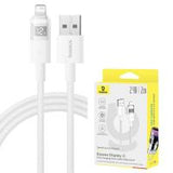USB-A to Lightning Cable Baseus Display 2 18W 2.4A 2m White P10382700211-01 in Blister