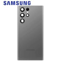 Samsung Galaxy S22 Ultra S908B Back Cover + Camera Glass Graphite Service Pack