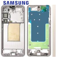 Samsung Galaxy S25+ S936 Middle Frame + Side Key Pink Gold Service Pack