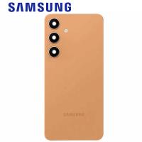 Samsung Galaxy S24 S921 Back Cover + Camera Glass Orange Service Pack