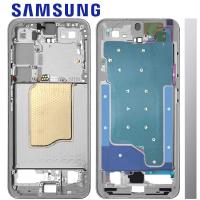 Samsung Galaxy S25 S931 Middle Frame + Side Key Silver Shadow Service Pack