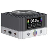 Desktop Charger Relife Q7 QI 80W 3.25A 2 x USB-A - 4 x USB-C Grey in Blister