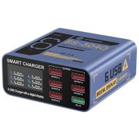 Desktop Charger Sunshine SS-304Q 30W 3.5A 6 x USB-A Blue