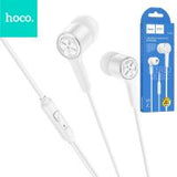HOCO Wire Earphones Jack 3,5MM With Microphone M104 White In Blister