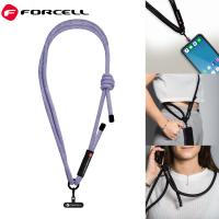 FORCELL F-DESIGN S10X165 Crossbody Phone Lanyard With Adjustable Length (Max 82,5CM In the Loop) Grey Purple In Blister