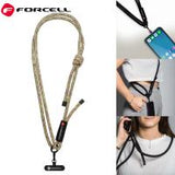 FORCELL F-DESIGN S10X165 Crossbody Phone Lanyard With Adjustable Length (Max 82,5CM In the Loop) Green Pink Purple In Bl