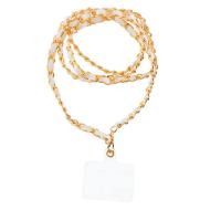 STRAP Phone Lanyard Phone Pendant Cord Length 116CM (58CM In The Loop) On Neck - White