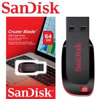 USB-A 2.0 FlashDrive SanDisk Cruzer Blade 64Gb SDCZ50-064G-B35 In Blister