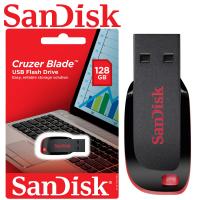 USB-A 2.0 FlashDrive SanDisk Cruzer Blade 128Gb SDCZ50-128G-B35 In Blister