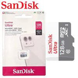 SANDISK Ultra 128GB microSDHC memory card SDSQUNR-128G-GN6MN In Blister