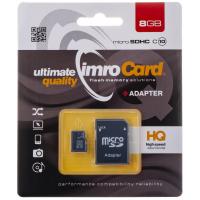 MicroSDHC Memory Card Imro with Adapter 8Gb Class 10 MicroSD10/8G