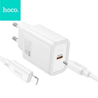 Phone Charger Hoco USB C QC PD 20W + Cable USB C To Lightning N60 White In Blister