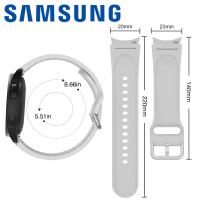 Silicone Strap For Samsung Galaxy Watch 6/5/5 Pro/4 classic 44/40/43/47/46/42/45MM White S/M Used Like New Original