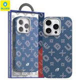 Blueo Gilded Tactile Woven Aramid Fiber Magnetic Case BL066 for iPhone 17 Pro Max Blue