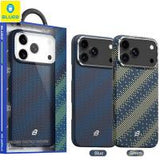 Blueo Gilded Tactile Woven Aramid Fiber Magnetic Case BL065 for iPhone 17 Pro Green