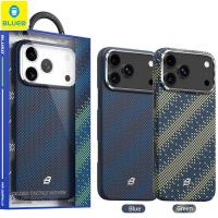 Blueo Gilded Tactile Woven Aramid Fiber Magnetic Case BL065 for iPhone 17 Pro Max Green
