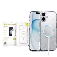 Blueo Crystal Pro Drop Resistance Phone Case B41 With Magsafe iPhone 17 Glitter Transparent In Blister